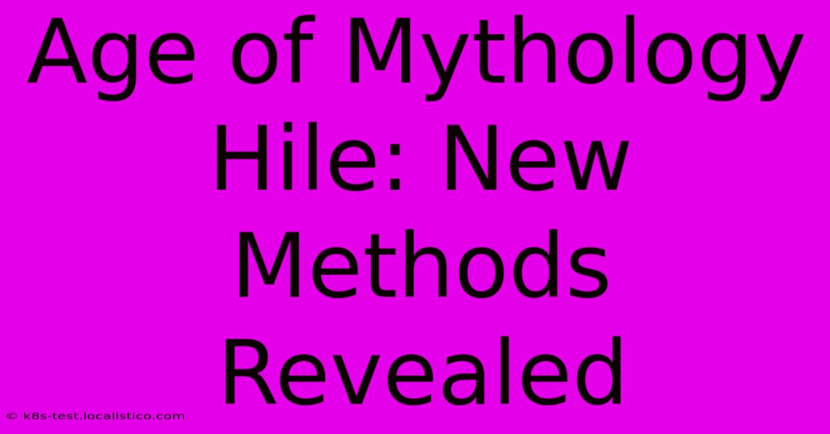 Age Of Mythology Hile: New Methods Revealed