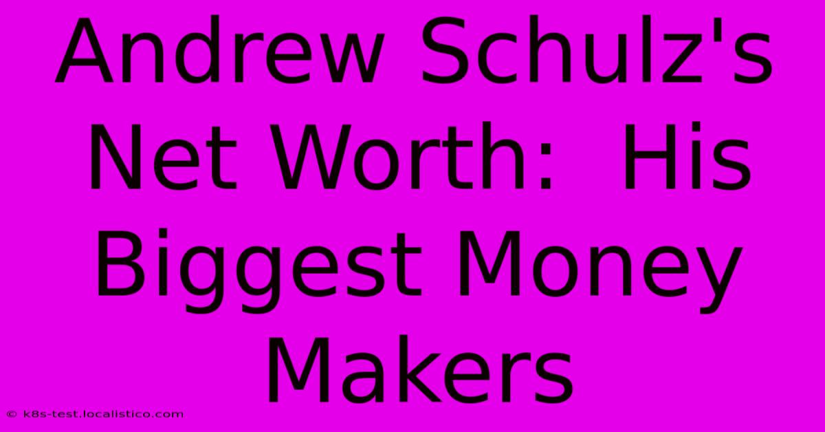 Andrew Schulz's Net Worth:  His Biggest Money Makers