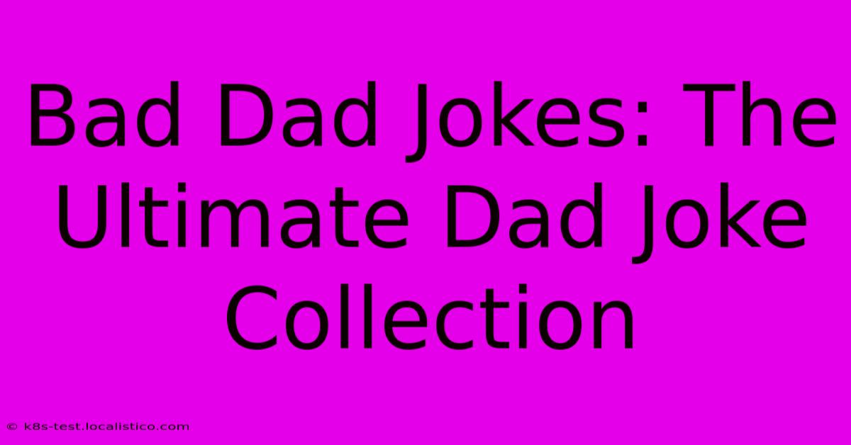 Bad Dad Jokes: The Ultimate Dad Joke Collection