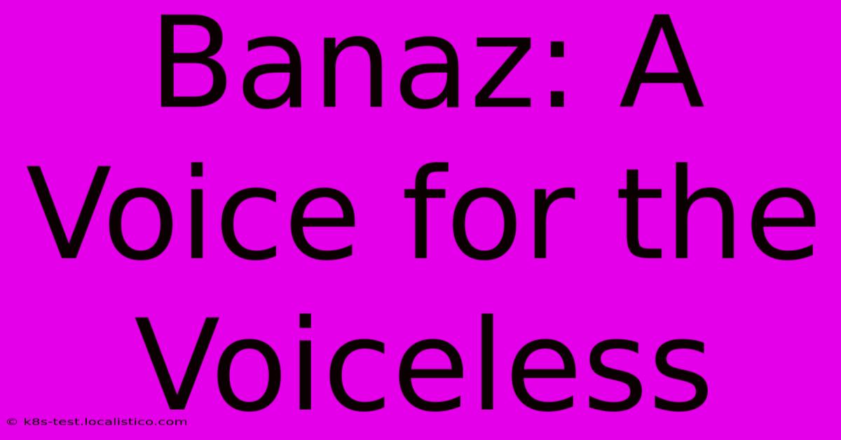 Banaz: A Voice For The Voiceless