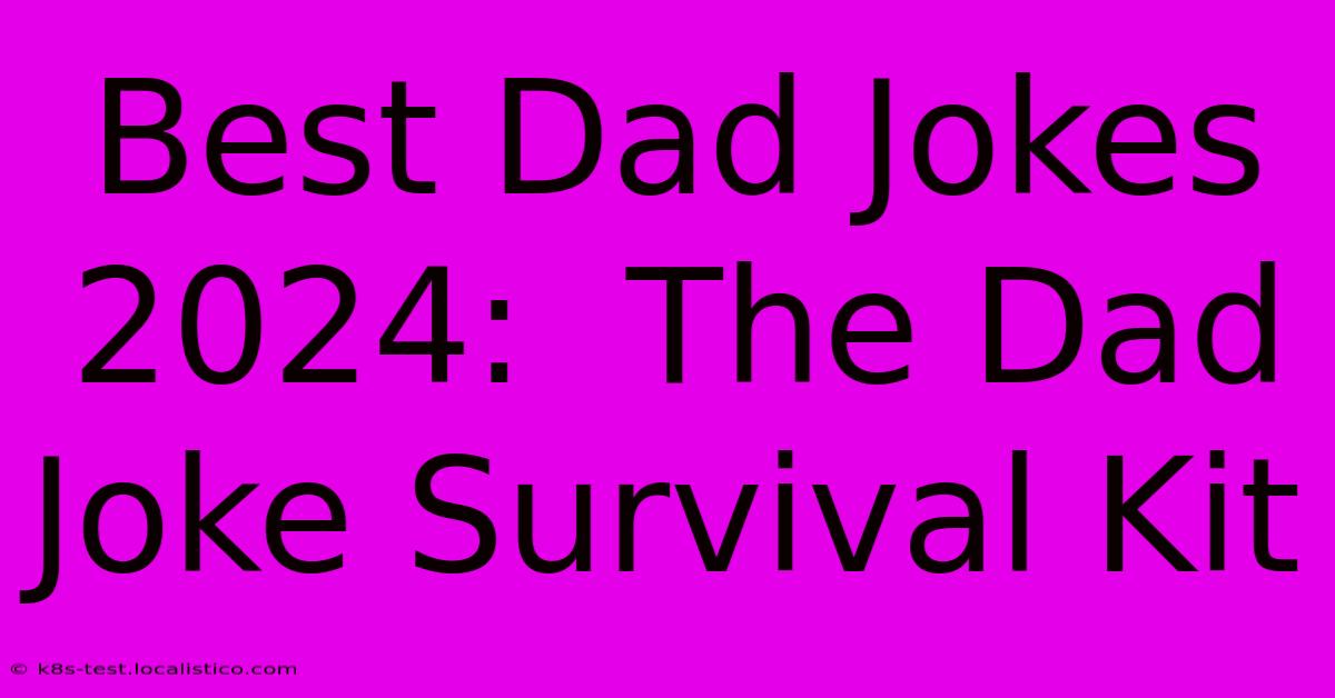 Best Dad Jokes 2024:  The Dad Joke Survival Kit