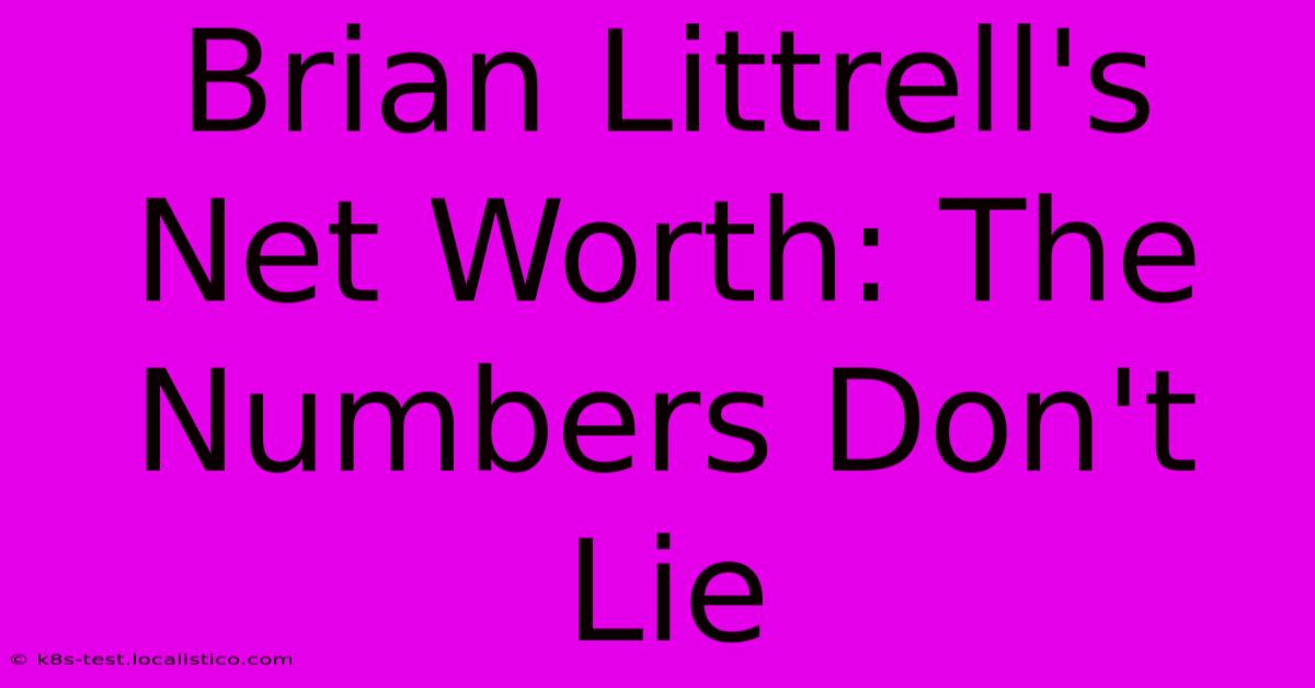 Brian Littrell's Net Worth: The Numbers Don't Lie