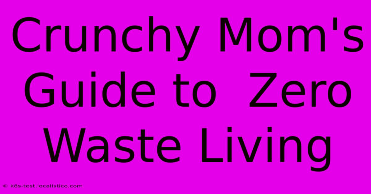 Crunchy Mom's Guide To  Zero Waste Living