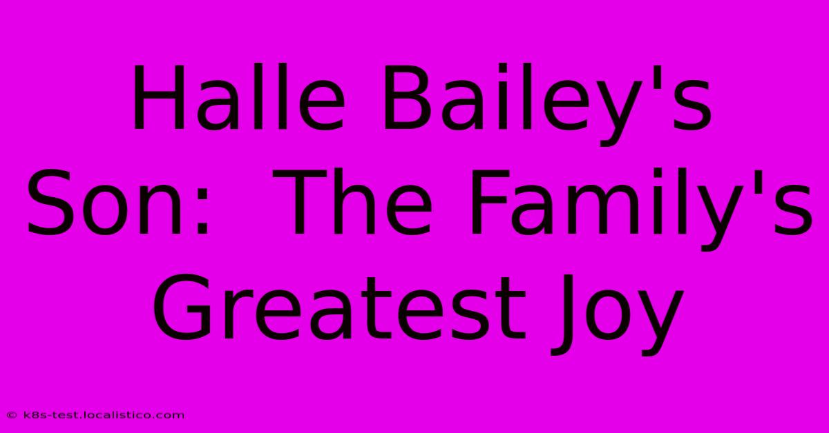 Halle Bailey's Son:  The Family's Greatest Joy