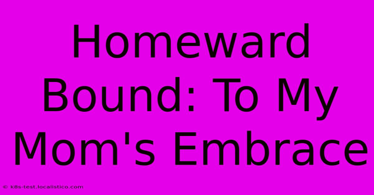 Homeward Bound: To My Mom's Embrace