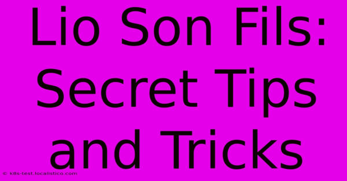 Lio Son Fils:  Secret Tips And Tricks