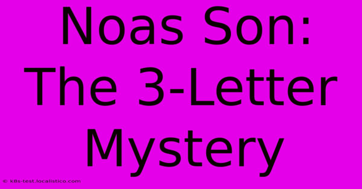 Noas Son: The 3-Letter Mystery