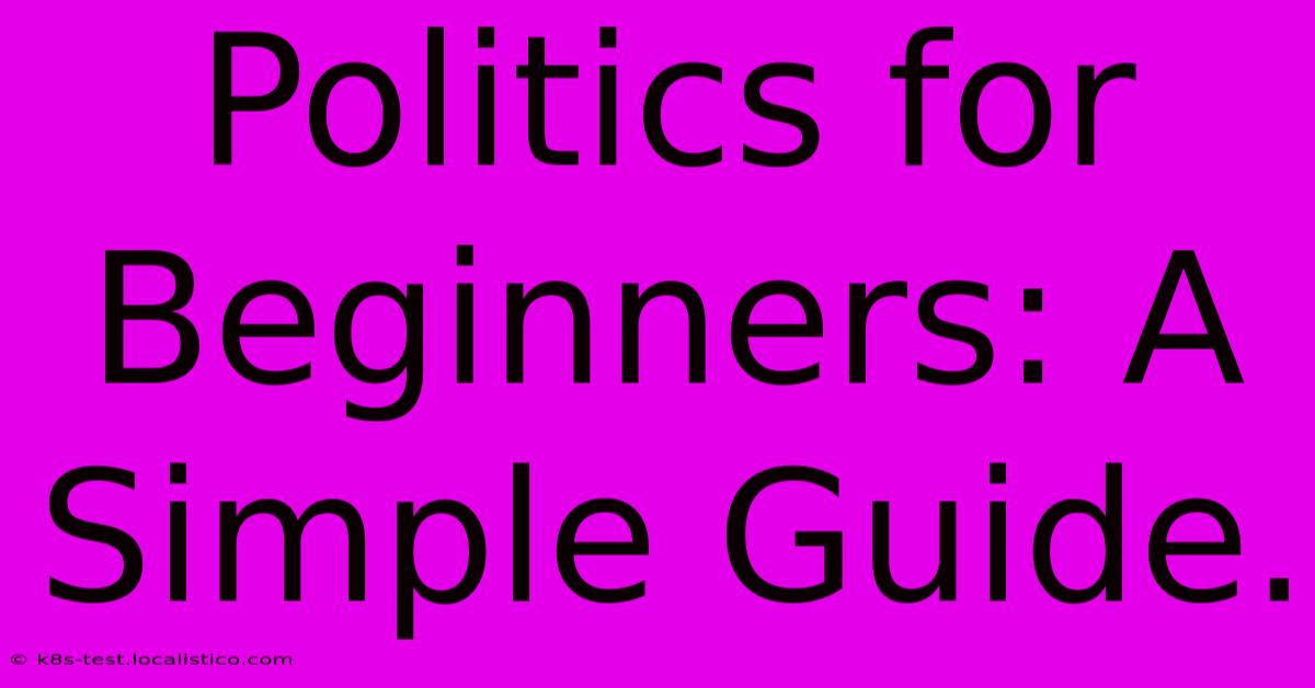 Politics For Beginners: A Simple Guide.