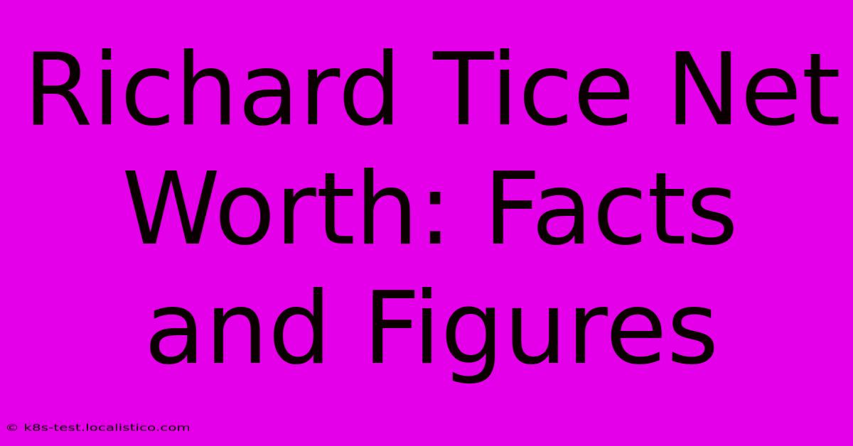 Richard Tice Net Worth: Facts And Figures