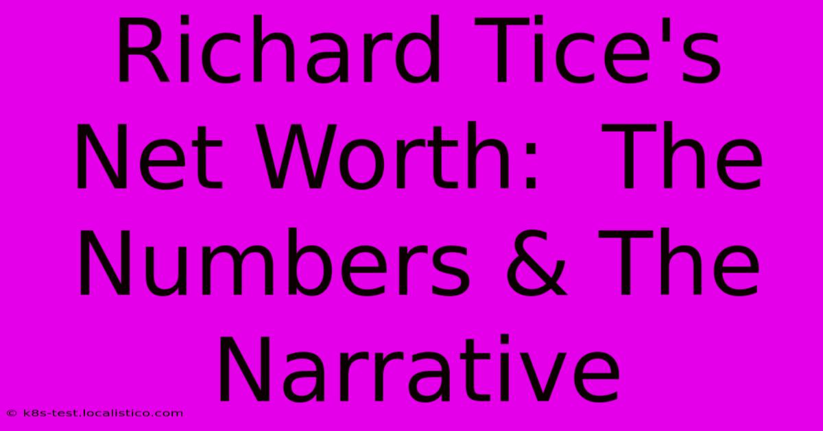 Richard Tice's Net Worth:  The Numbers & The Narrative