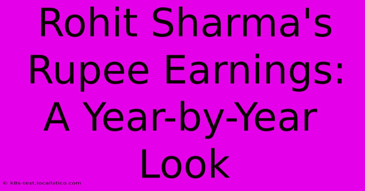 Rohit Sharma's Rupee Earnings: A Year-by-Year Look