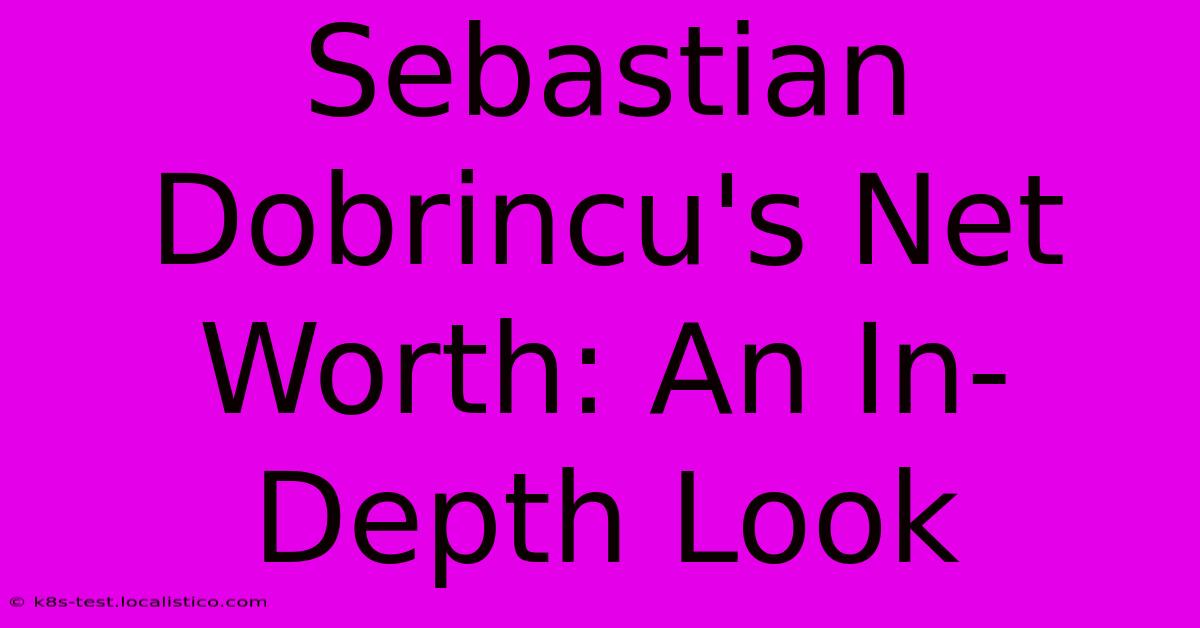 Sebastian Dobrincu's Net Worth: An In-Depth Look