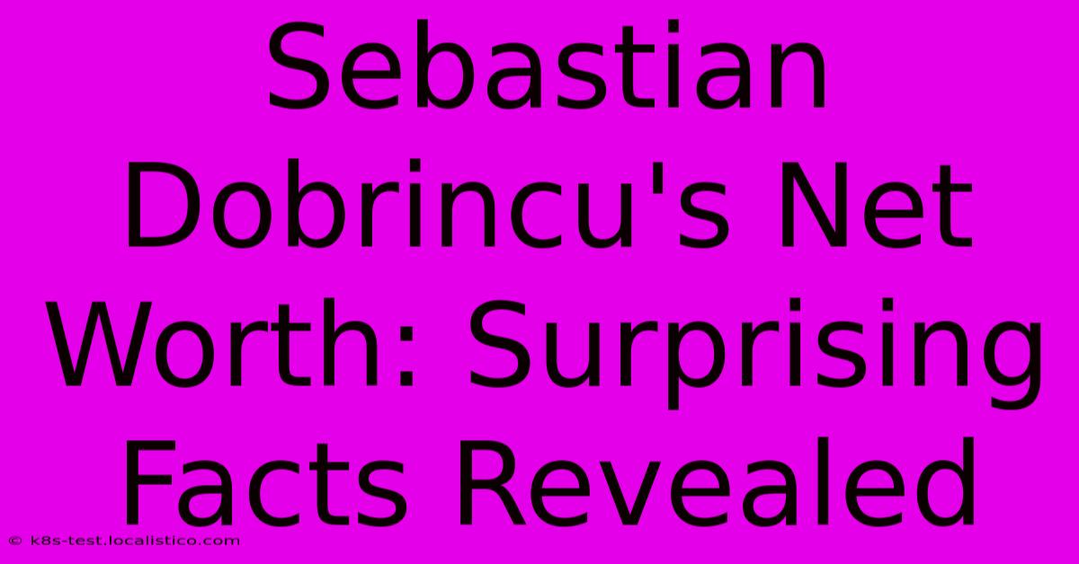 Sebastian Dobrincu's Net Worth: Surprising Facts Revealed