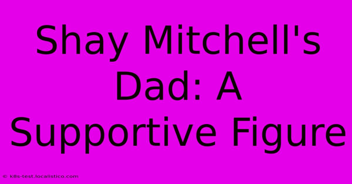 Shay Mitchell's Dad: A Supportive Figure