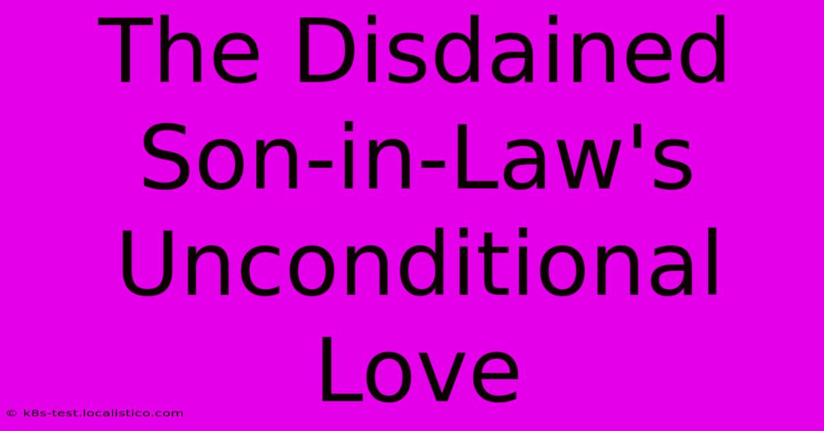 The Disdained Son-in-Law's Unconditional Love