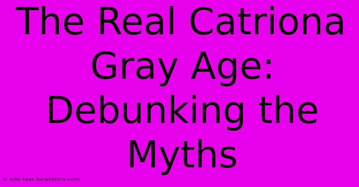 The Real Catriona Gray Age:  Debunking The Myths