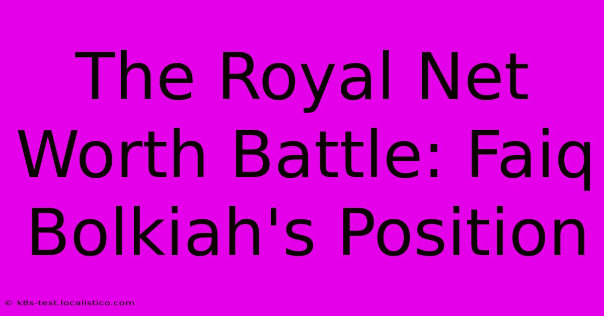 The Royal Net Worth Battle: Faiq Bolkiah's Position