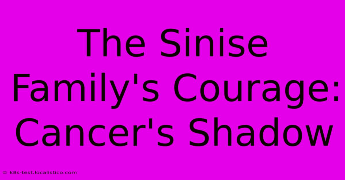 The Sinise Family's Courage: Cancer's Shadow