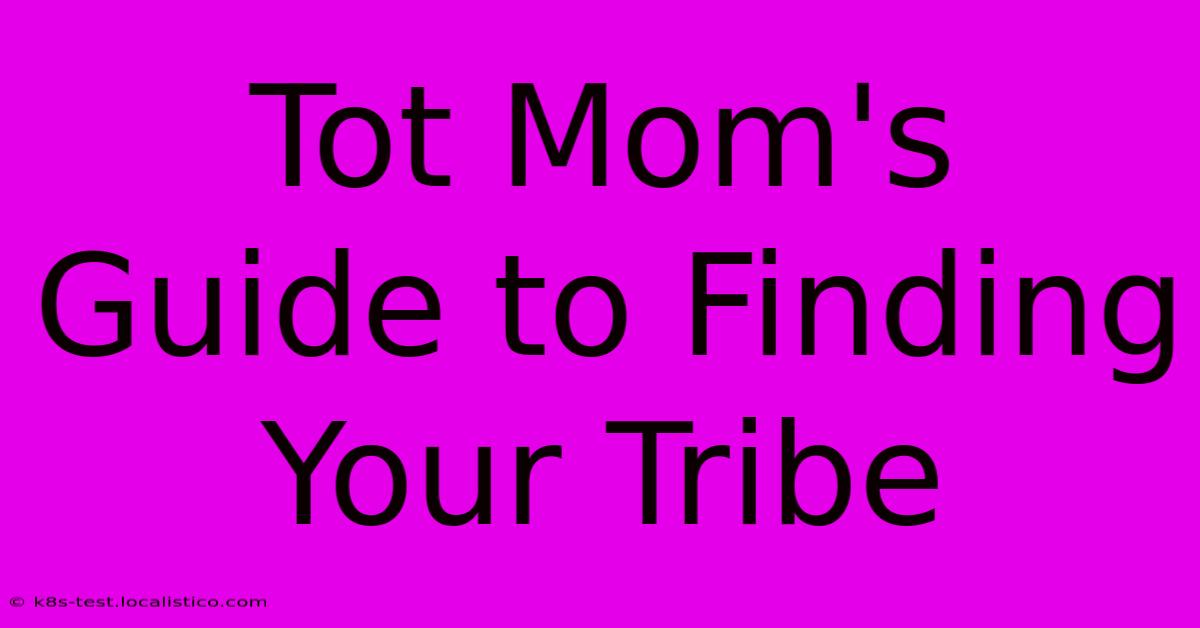 Tot Mom's Guide To Finding Your Tribe