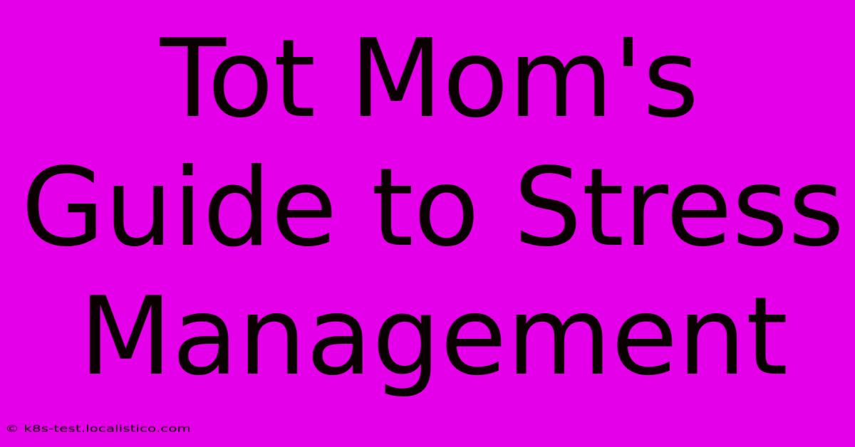 Tot Mom's Guide To Stress Management