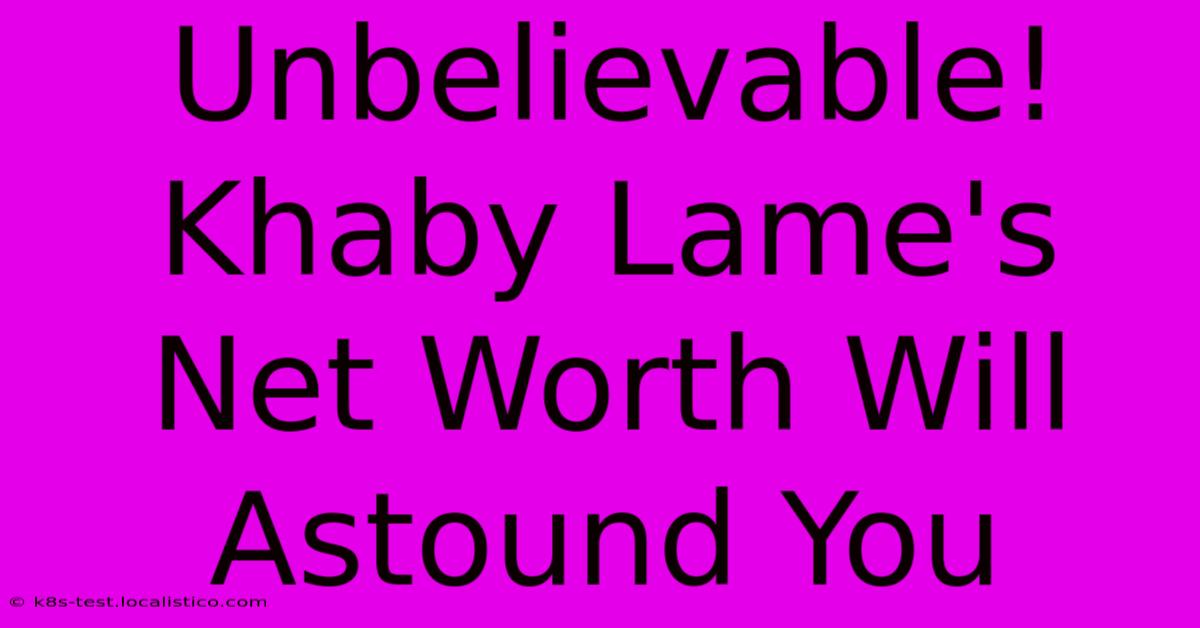 Unbelievable! Khaby Lame's Net Worth Will Astound You