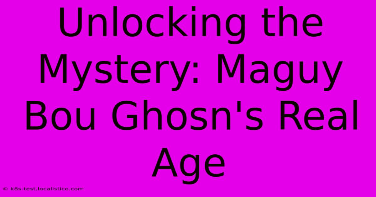 Unlocking The Mystery: Maguy Bou Ghosn's Real Age