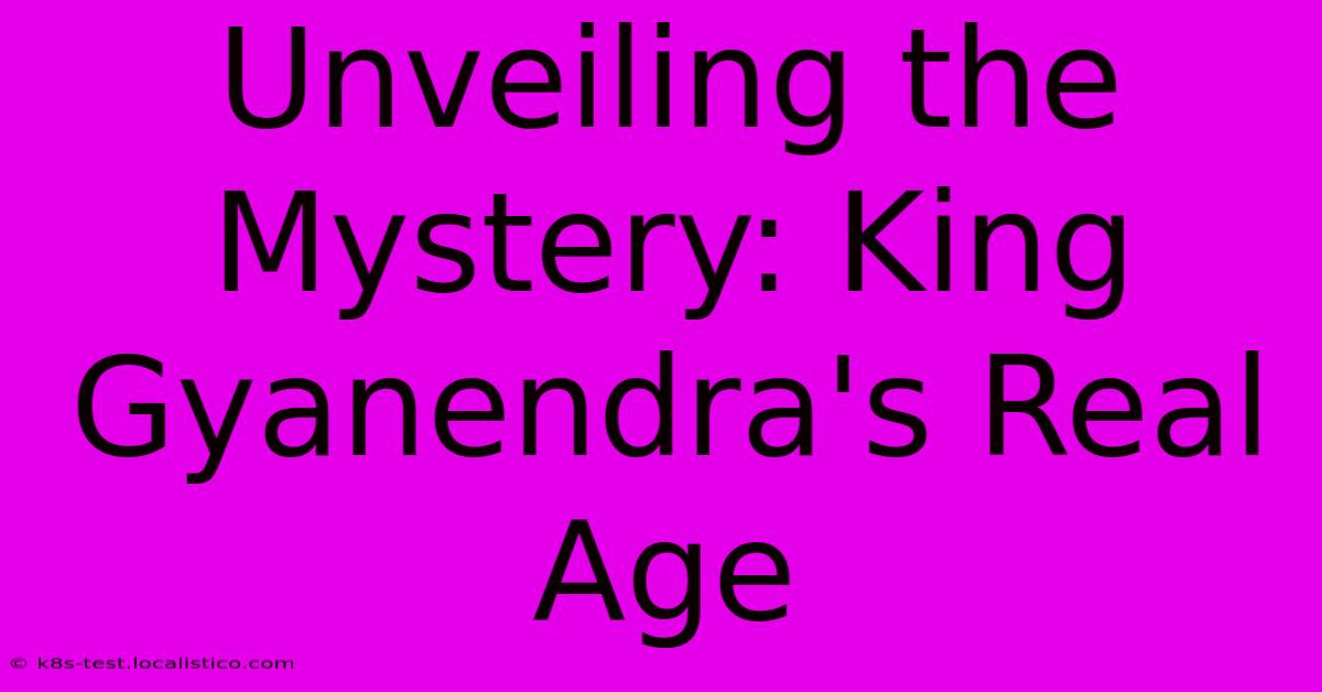 Unveiling The Mystery: King Gyanendra's Real Age