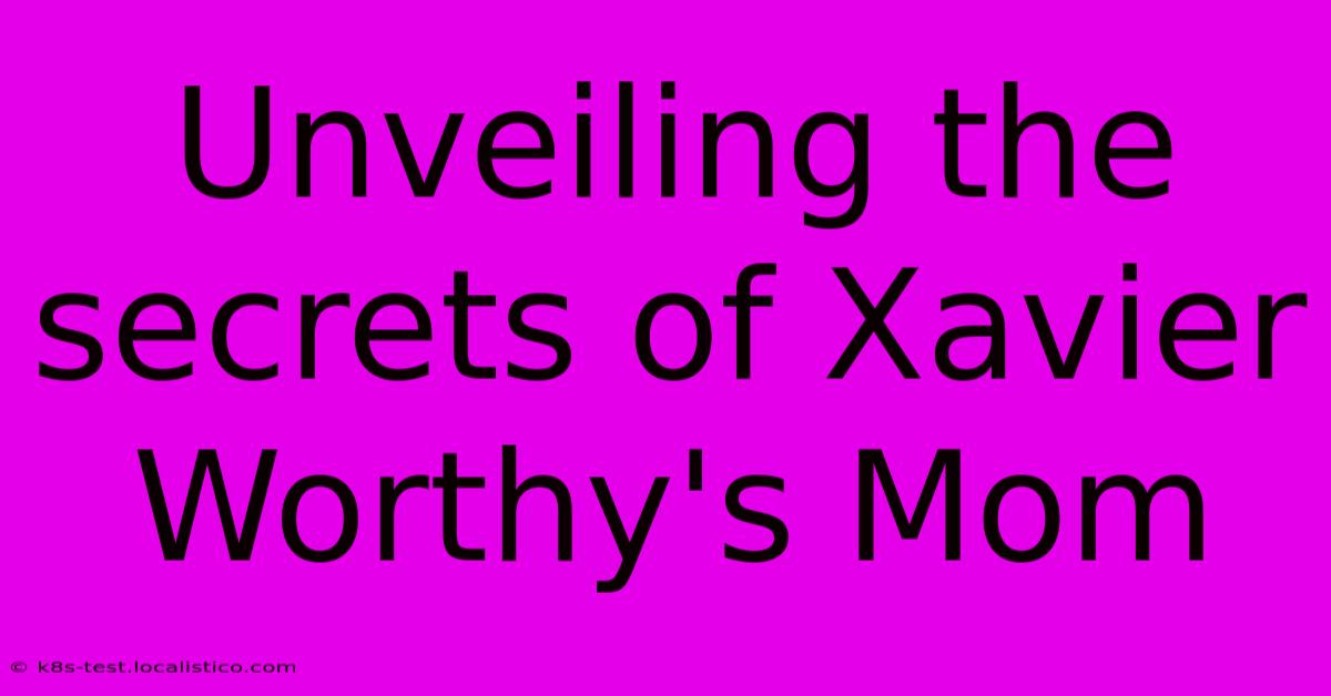 Unveiling The Secrets Of Xavier Worthy's Mom